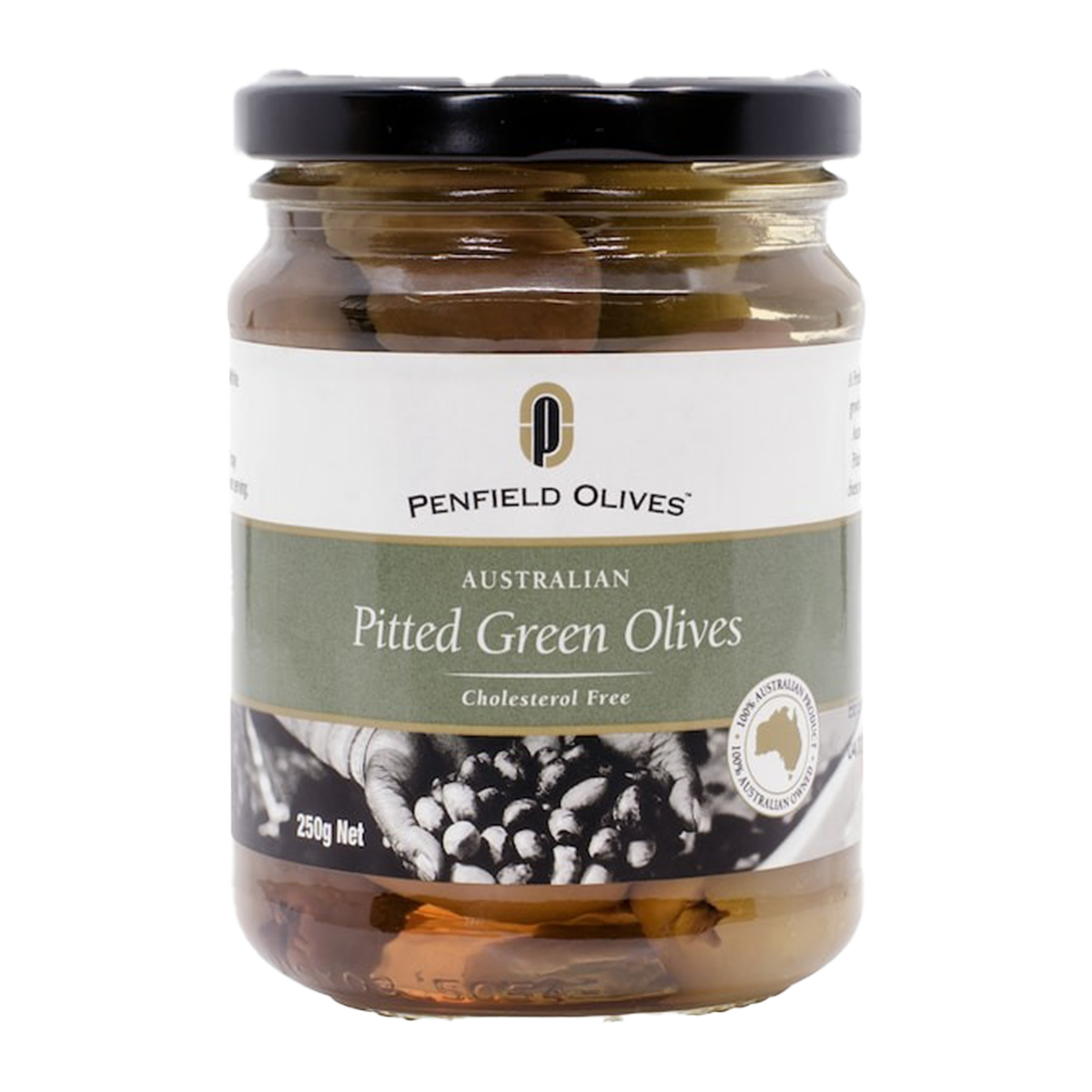 Penfield Olives Australian Pitted Green Olives 250g