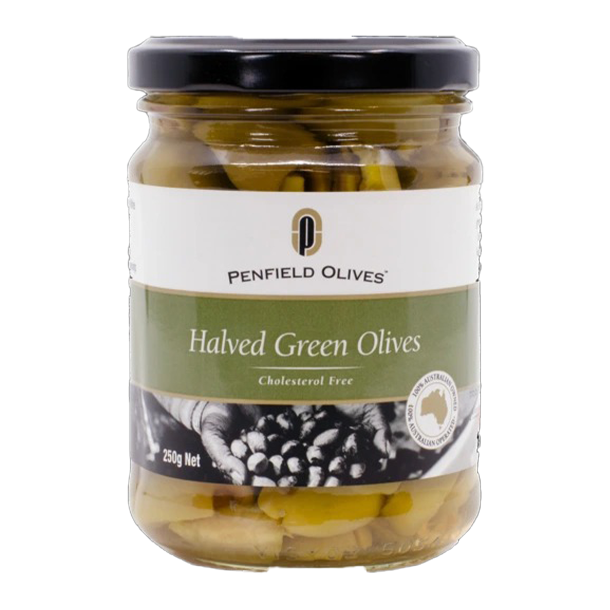 Penfield Olives Halved Green Olives 250g