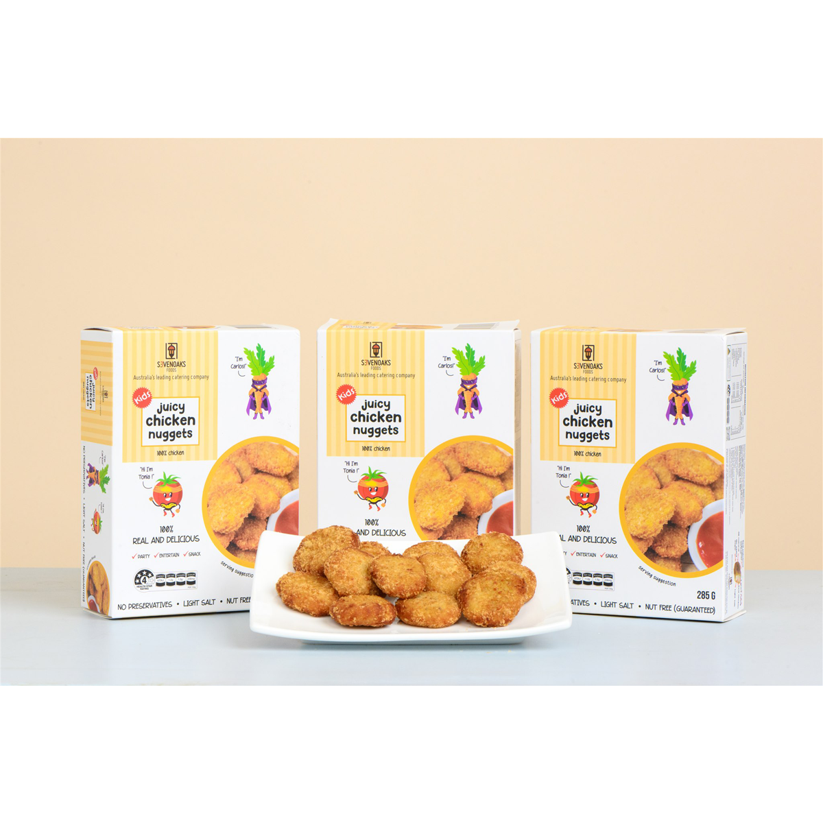 Sevenoaks Foods Juicy Chicken Nuggets 285g