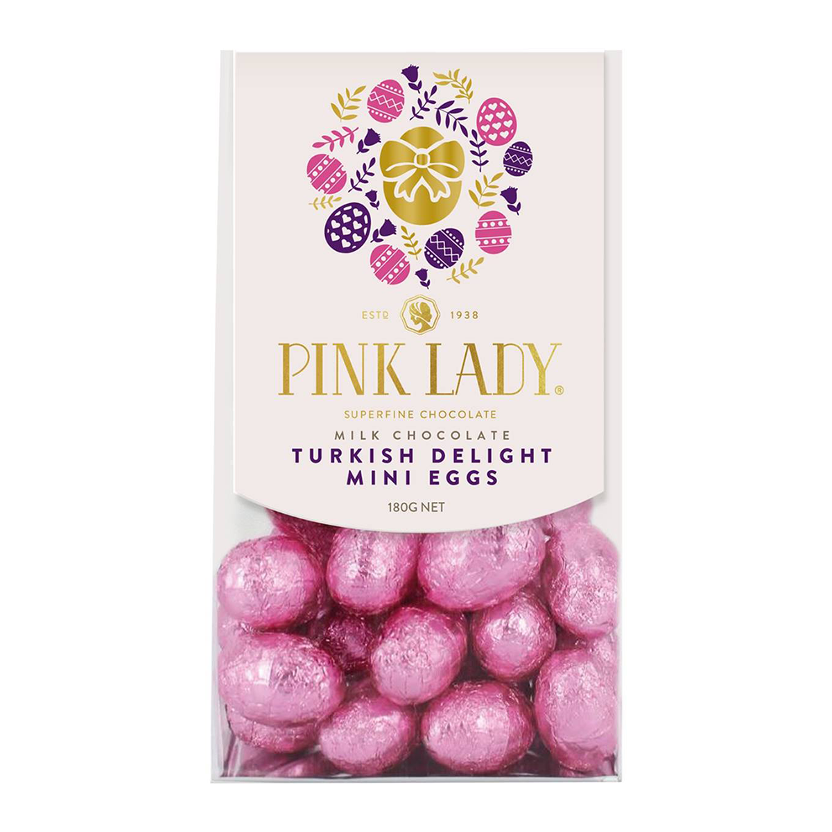 Pink Lady Turkish Delight Mini Egg Bag 180g