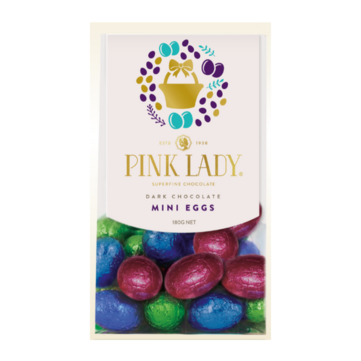 Pink Lady Dark Chocolate Mini Eggs Bag 180g