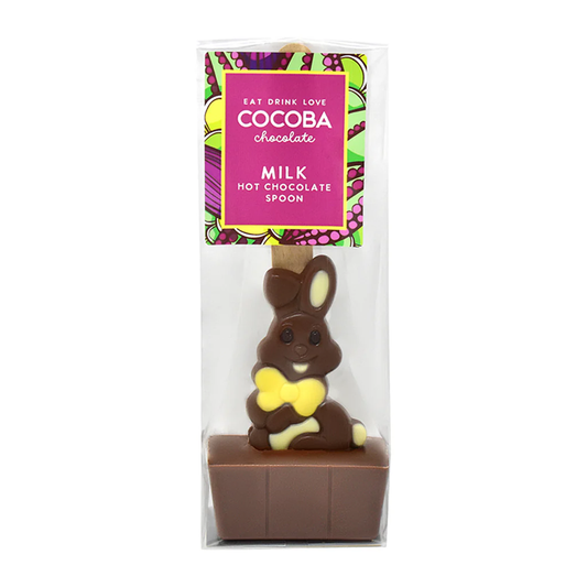 Cocoba Easter Bunny Milk Hot Chocolate Spoon 75g