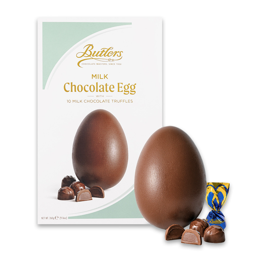 Butlers Milk Chocolate Egg with Truffle Wraps 260g