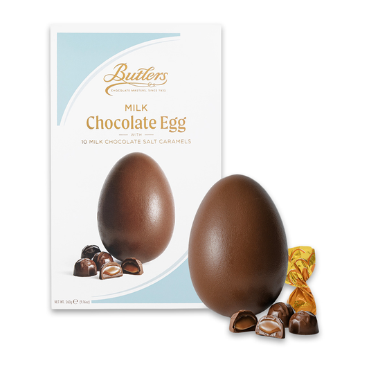 Butlers Milk Chocolate Egg with Salted Caramel Wraps 260g