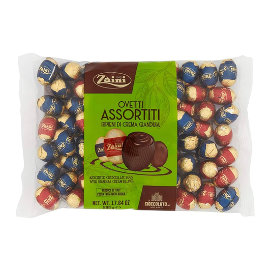 Zaini Milk and Dark Chocolate Mini Eggs with Gianduia Assorted 400g