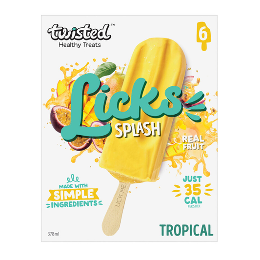 Licks Splash Tropical x6 378ml