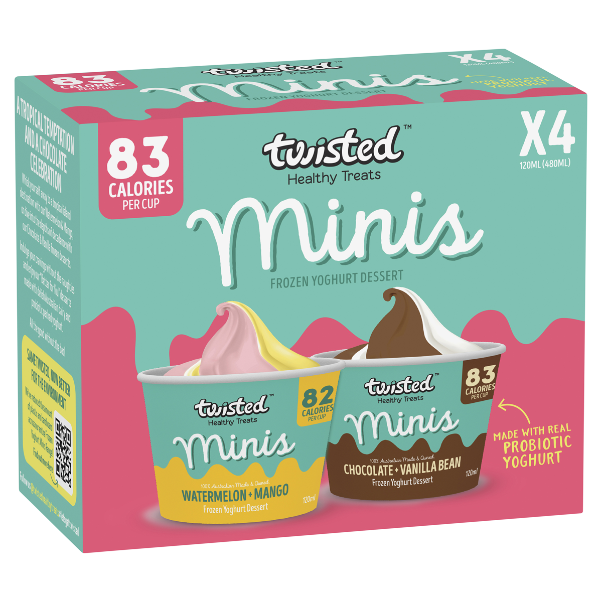 Twisted Chocolate & Watermelon x4 480ml