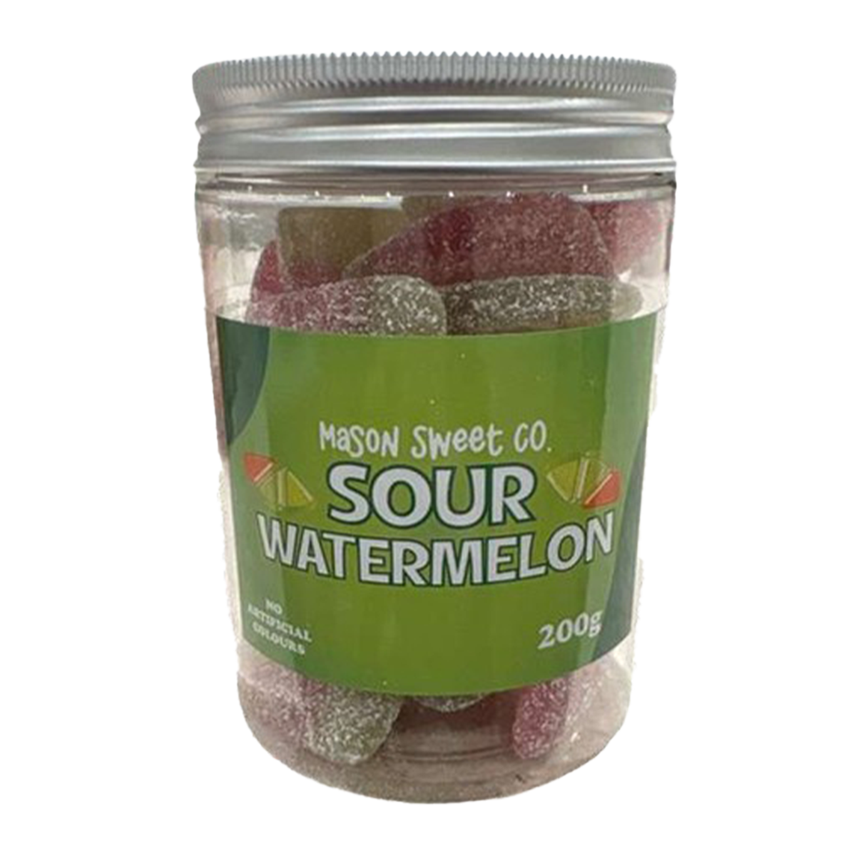 Mason Sweets Co. Sour Watermelon Gummies Jar 200g