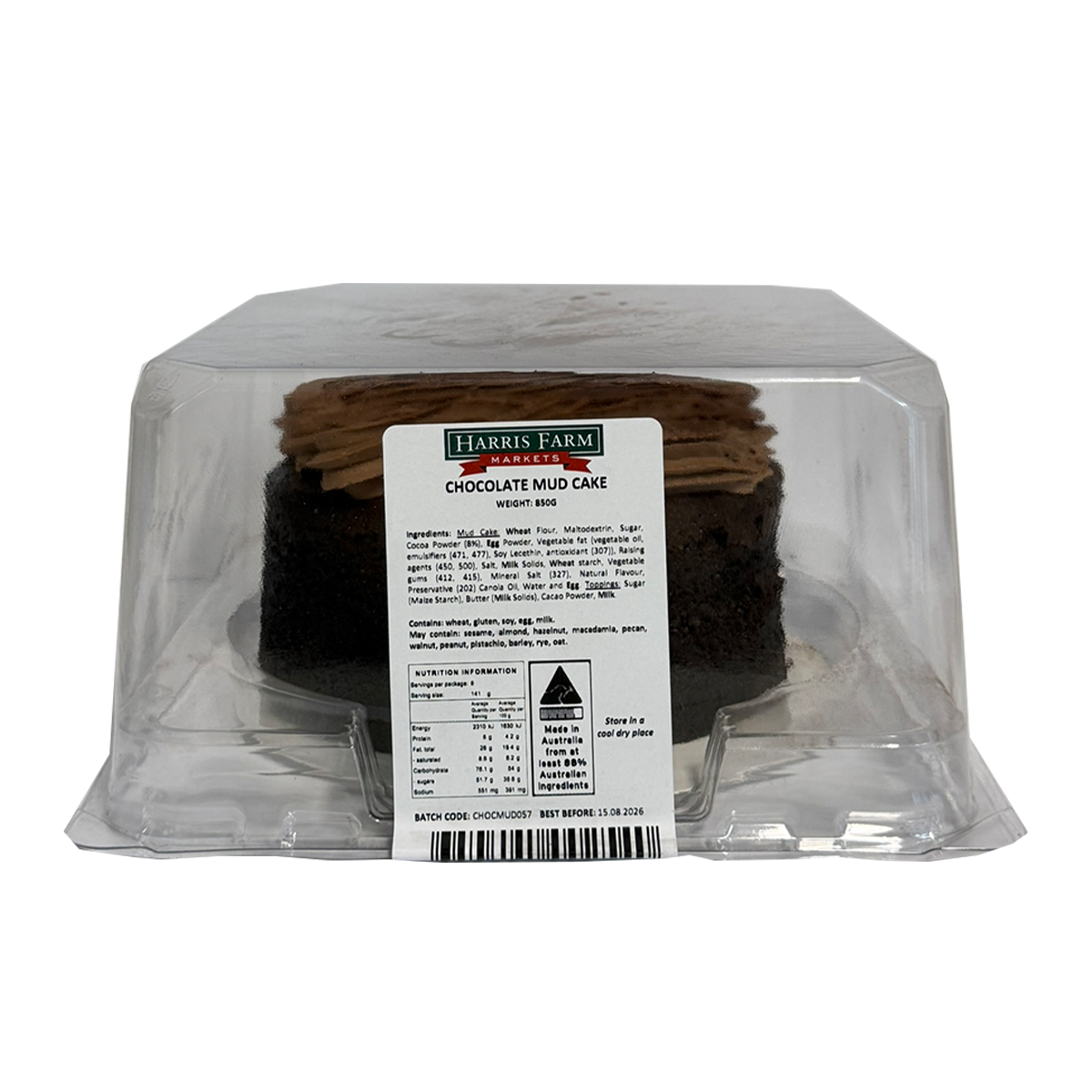 Harris Farm Chocolate Mud Cake 850g