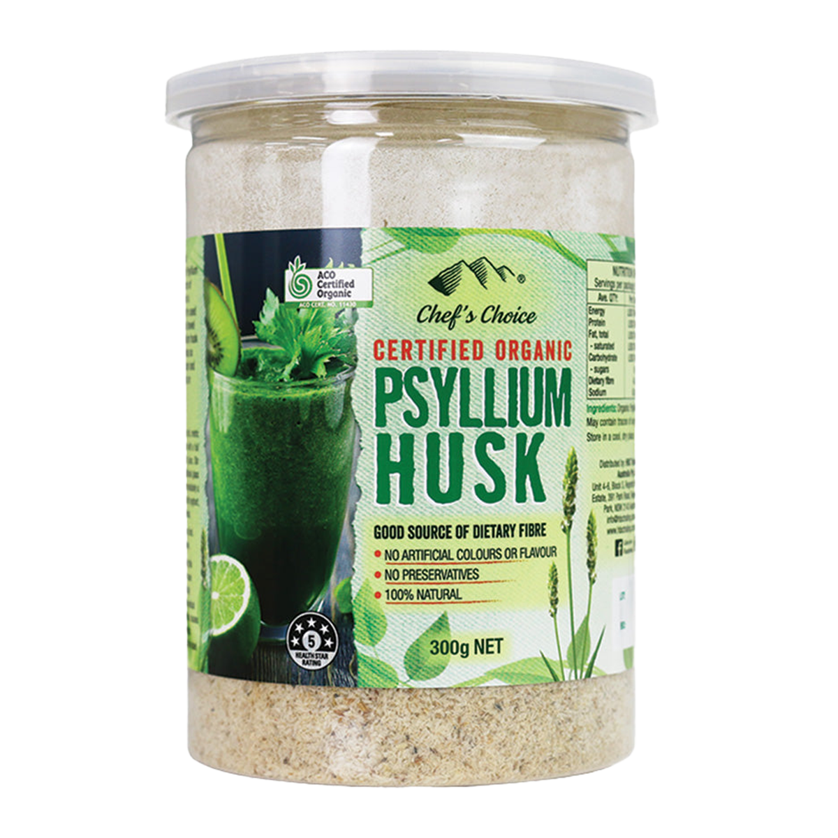 Chef's Choice Organic Psyllium Husk 300g