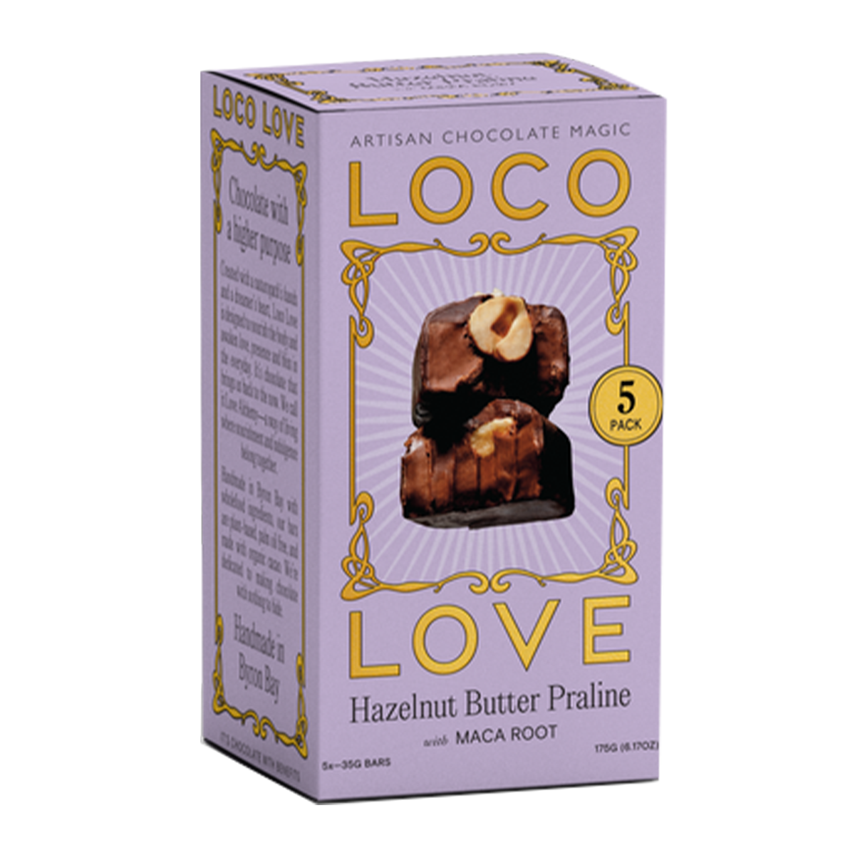 Loco Love Hazelnut Butter Praline x5 175g