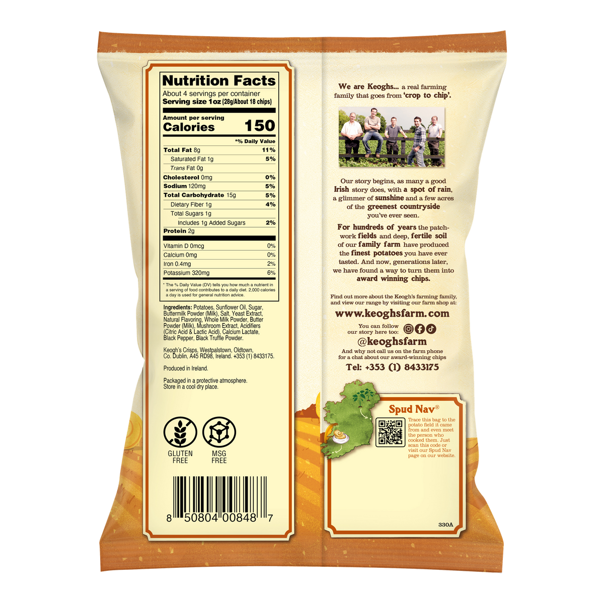 Keoghs Truffle & Real Irish Butter Chips 125g