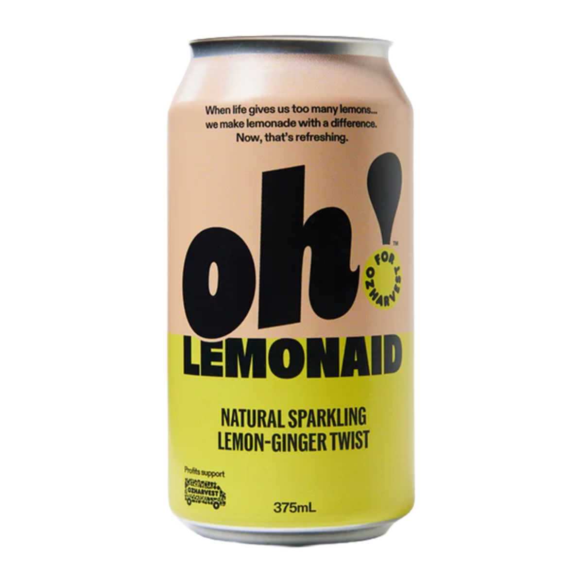 Oh! Lemonaid Natural Sparkling Lemon-Ginger Twist 375ml