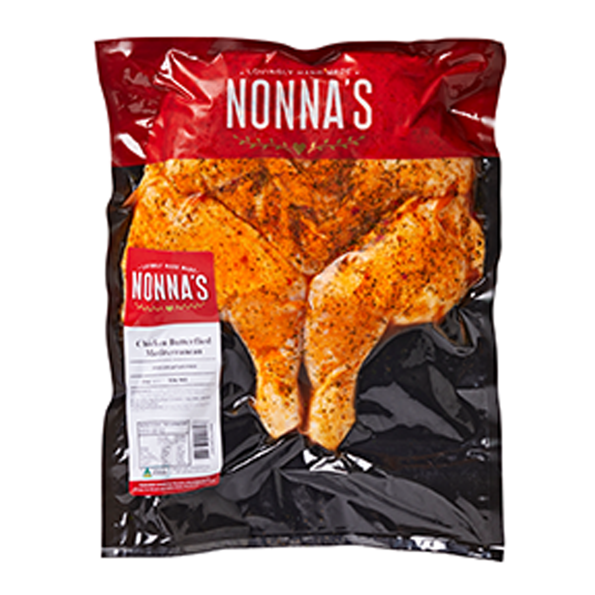 Nonna's Chicken Butterflied Mediterranean 1kg