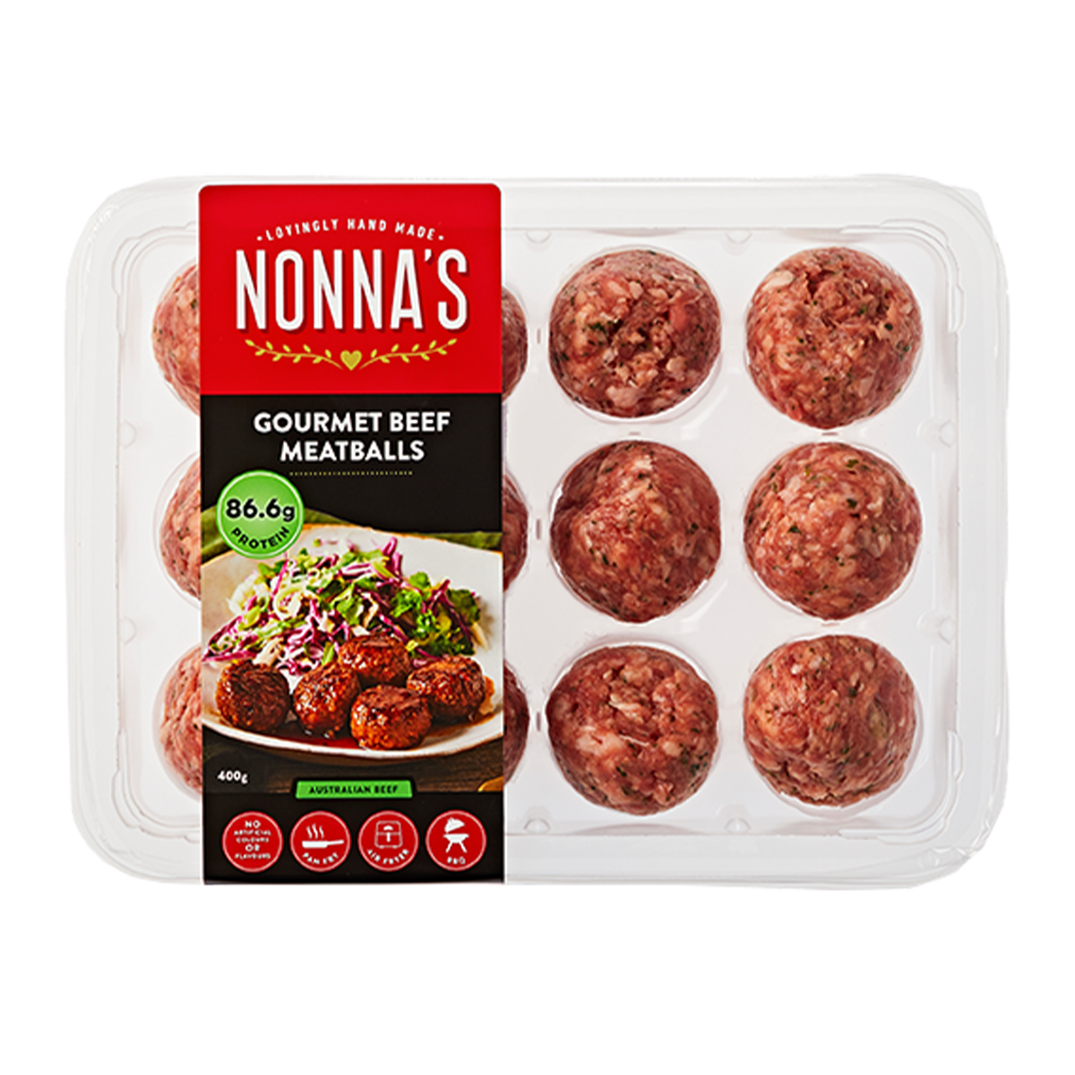 Nonna's Gourmet Mini Beef Meatballs 400g