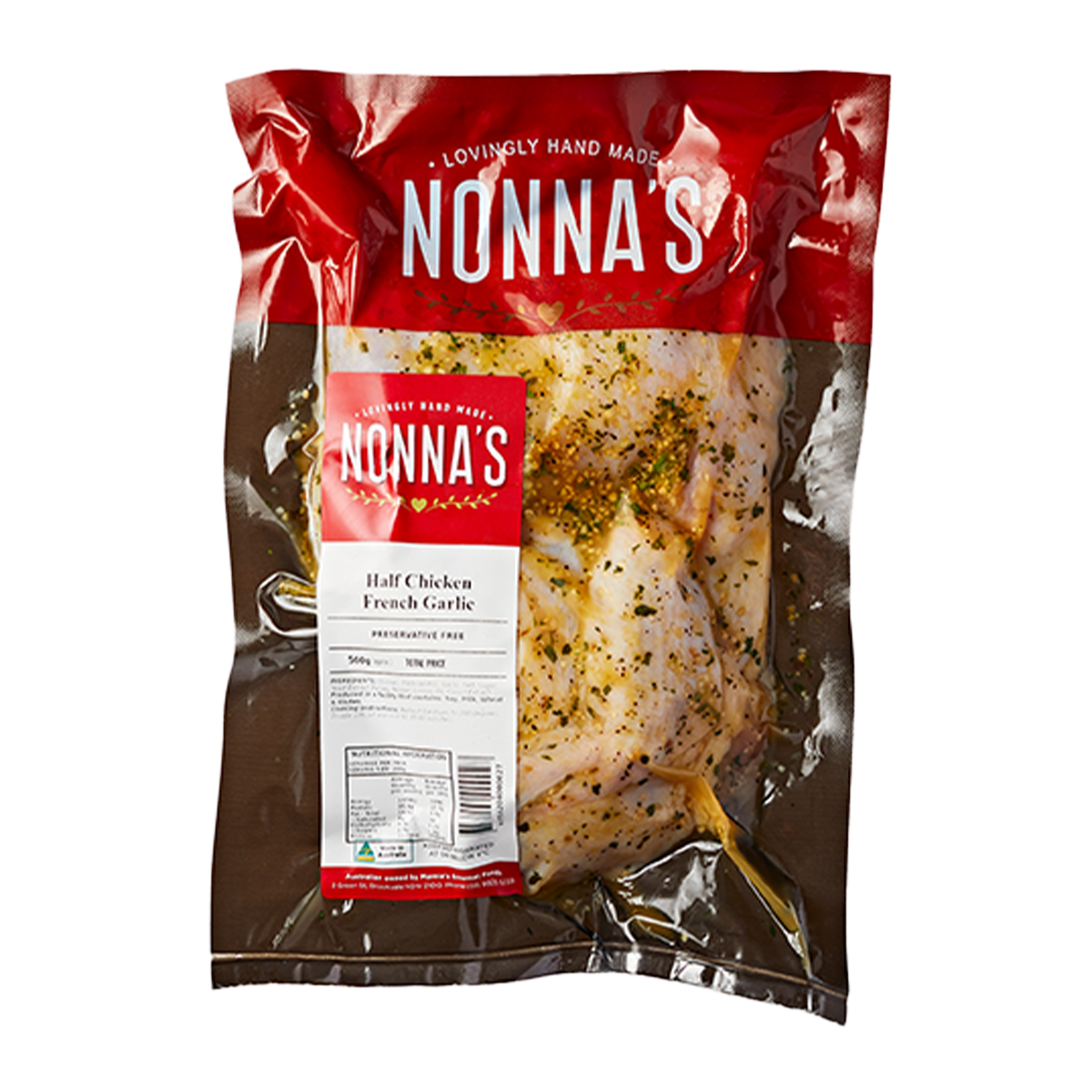 Nonna's Half Chicken French Garlic 500g