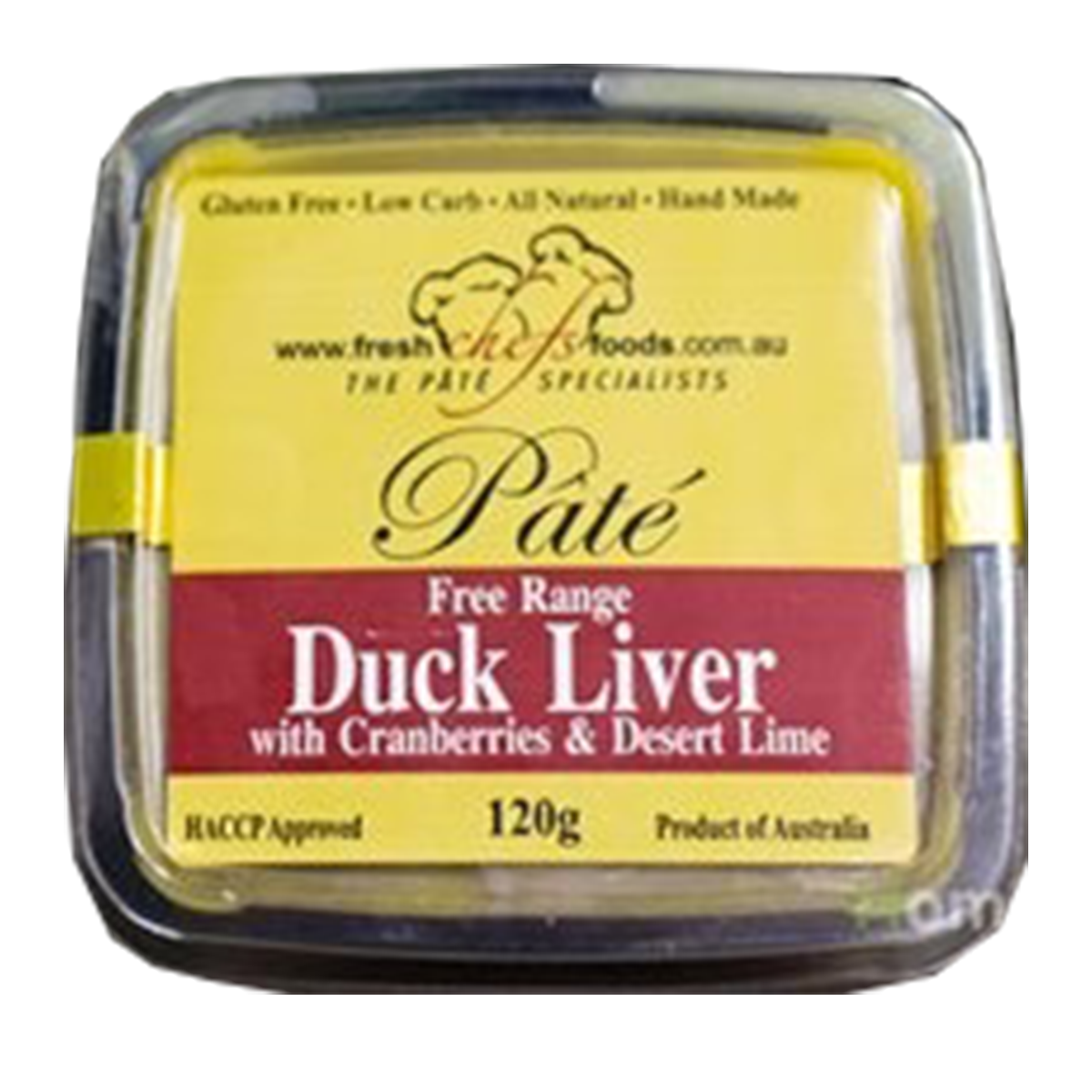 Fresh Chefs Foods Duck Liver Pate with Cranberries & Desert Lime 120g