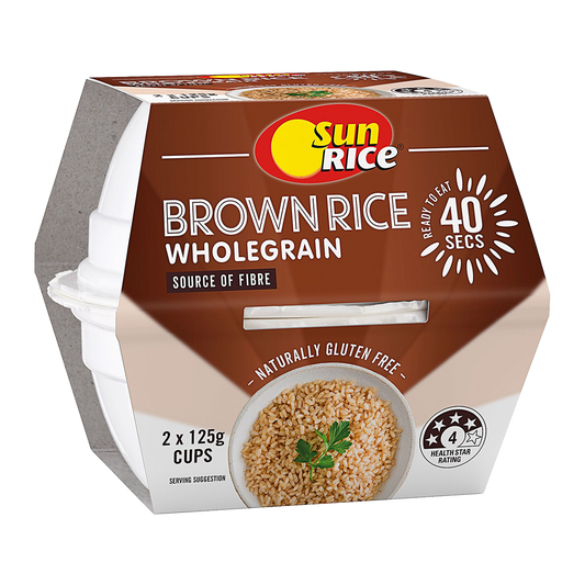 SunRice Brown Rice x2 Cup 125g