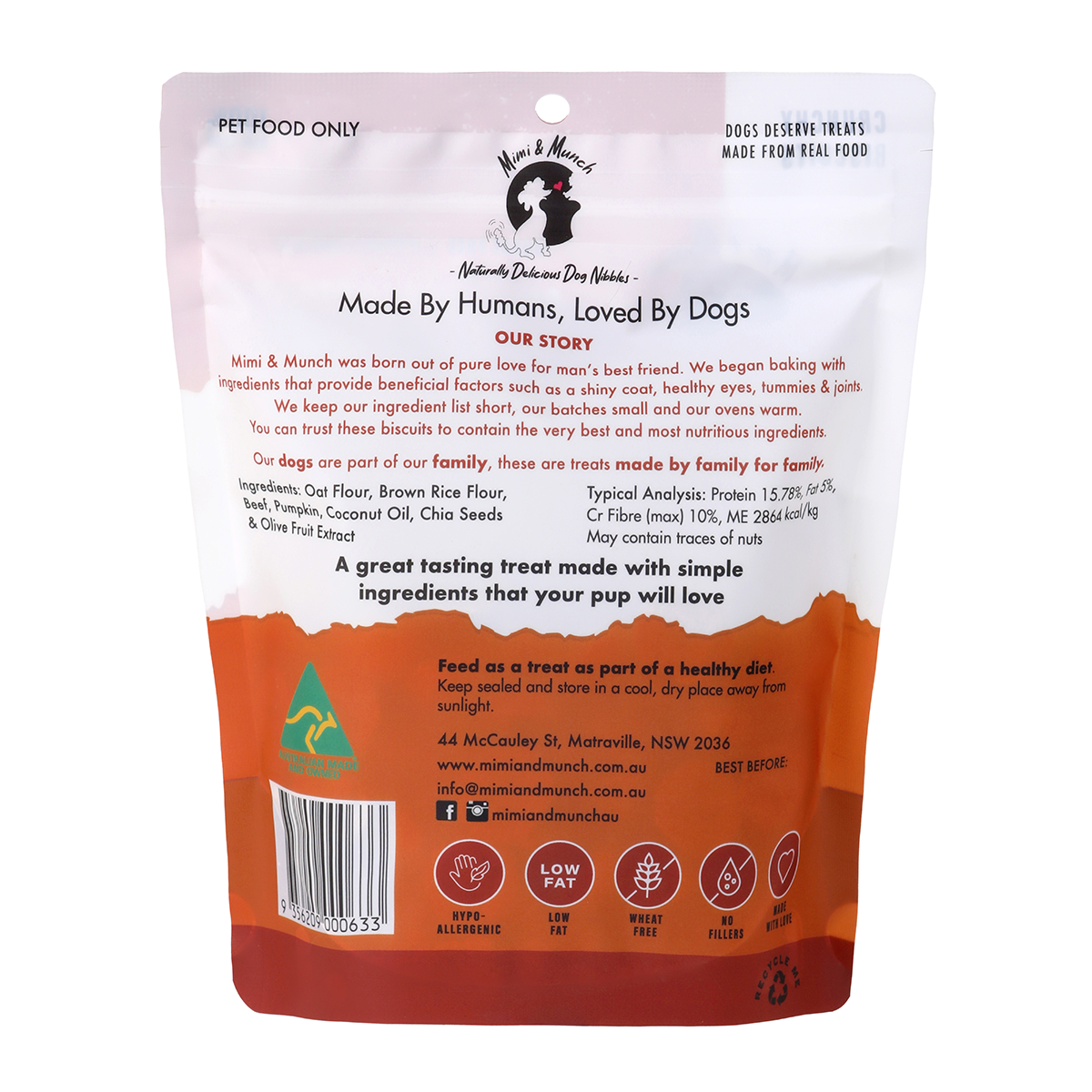 Mimi & Munch Beef Burger Biscuits 180g