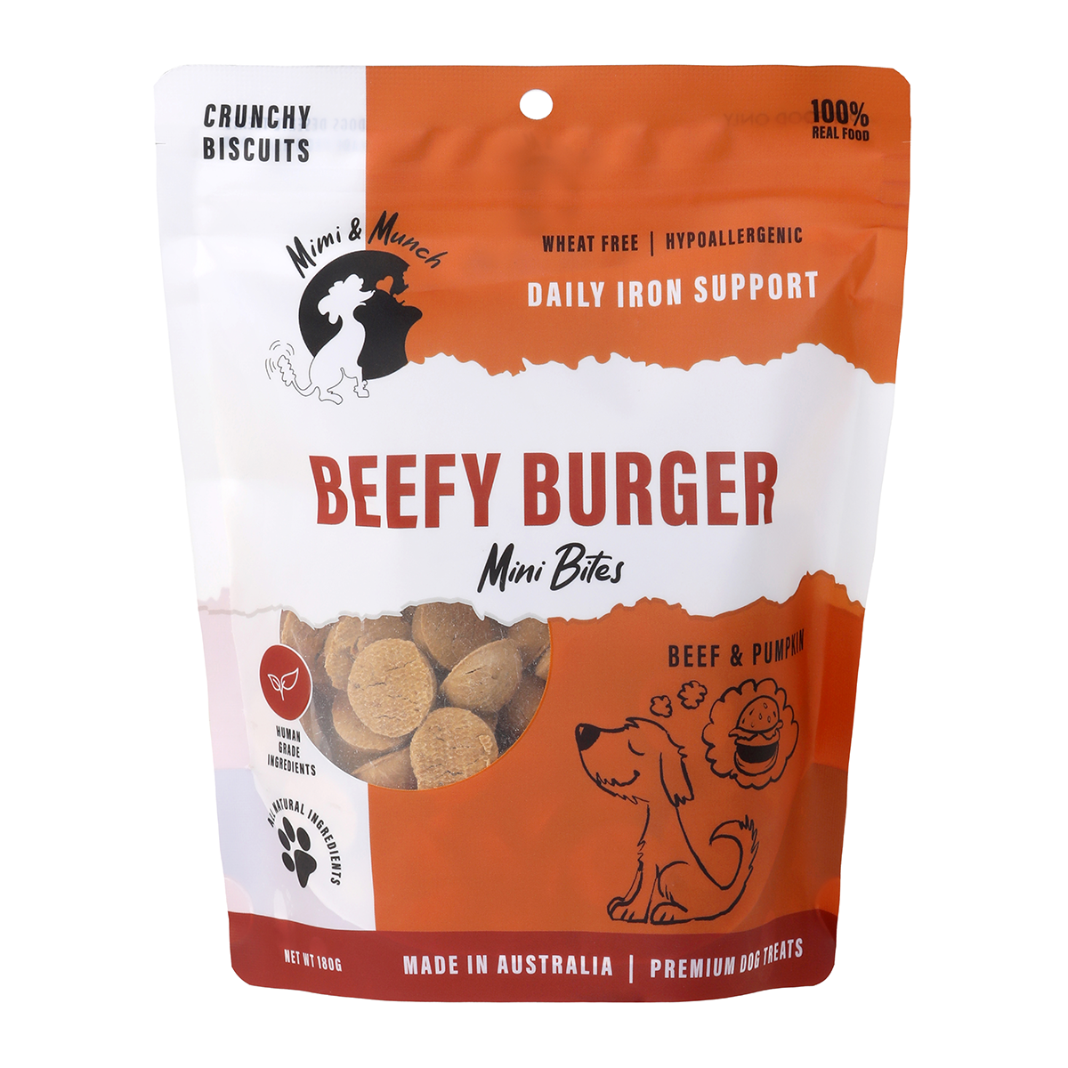 Mimi & Munch Beef Burger Biscuits 180g