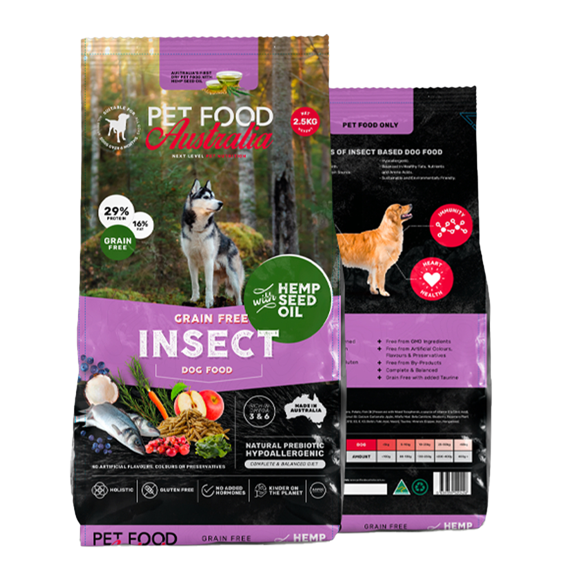 Pet Food Australia Grain Free Insect Dog Food 2.5kg