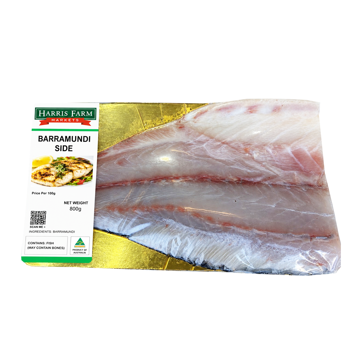 Harris Farm Barramundi Side Boneless Skin on min 900g-1.2kg