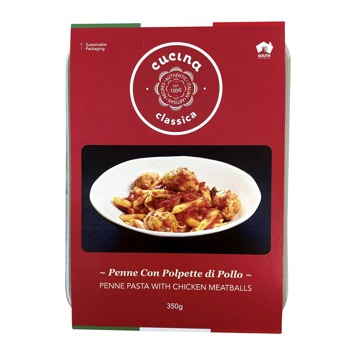 Cucina Classica Pasta Penne And Chicken Meatballs 350g