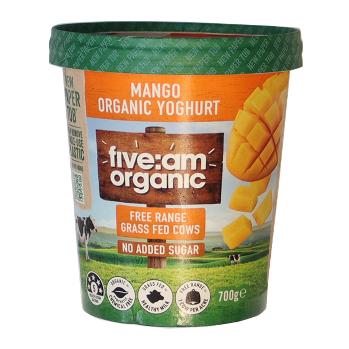 Five AM Mango Organic Yoghurt 700g