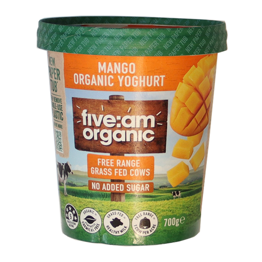 Five AM Mango Organic Yoghurt 700g
