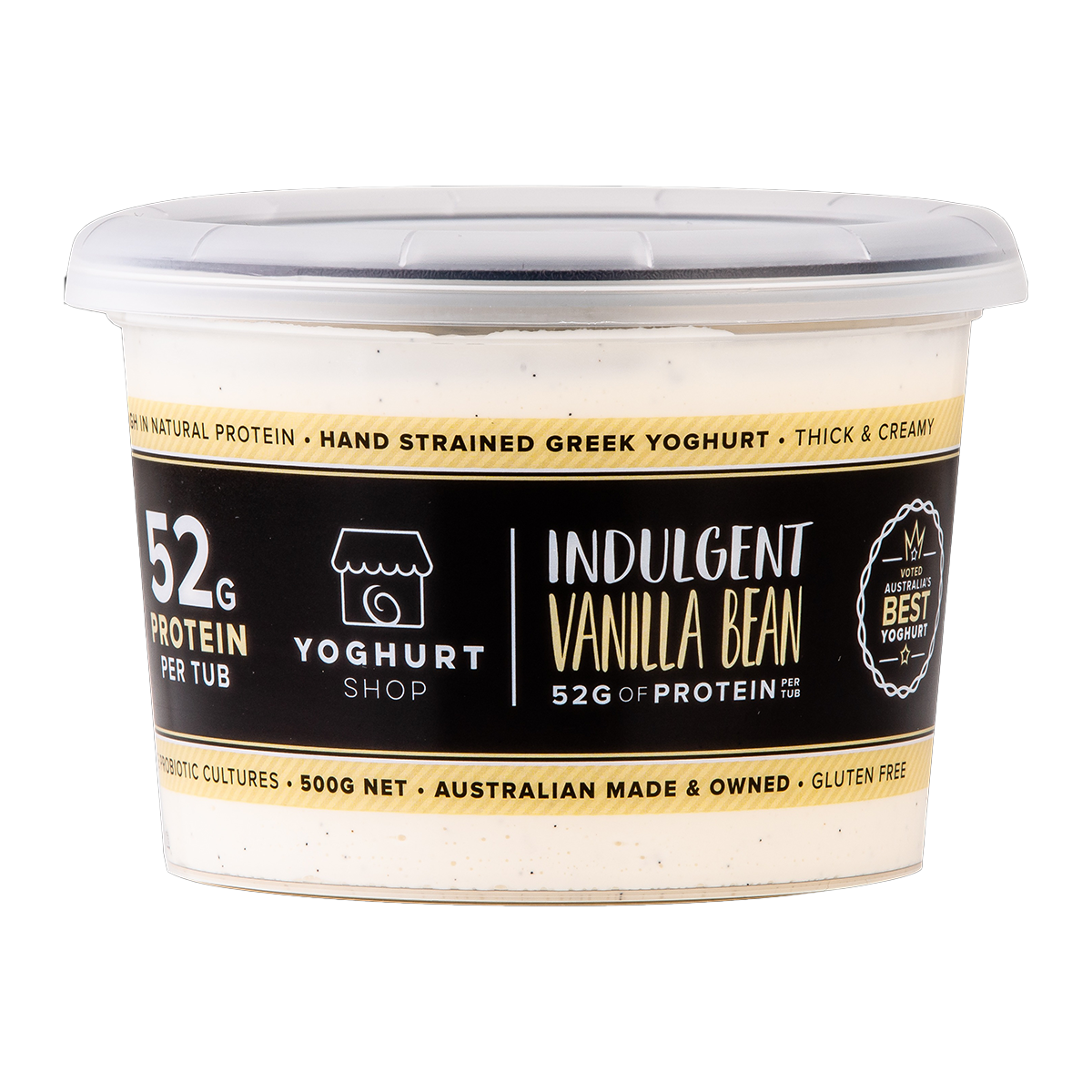 The Yoghurt Shop Greek Vanilla Bean Yoghurt 500g