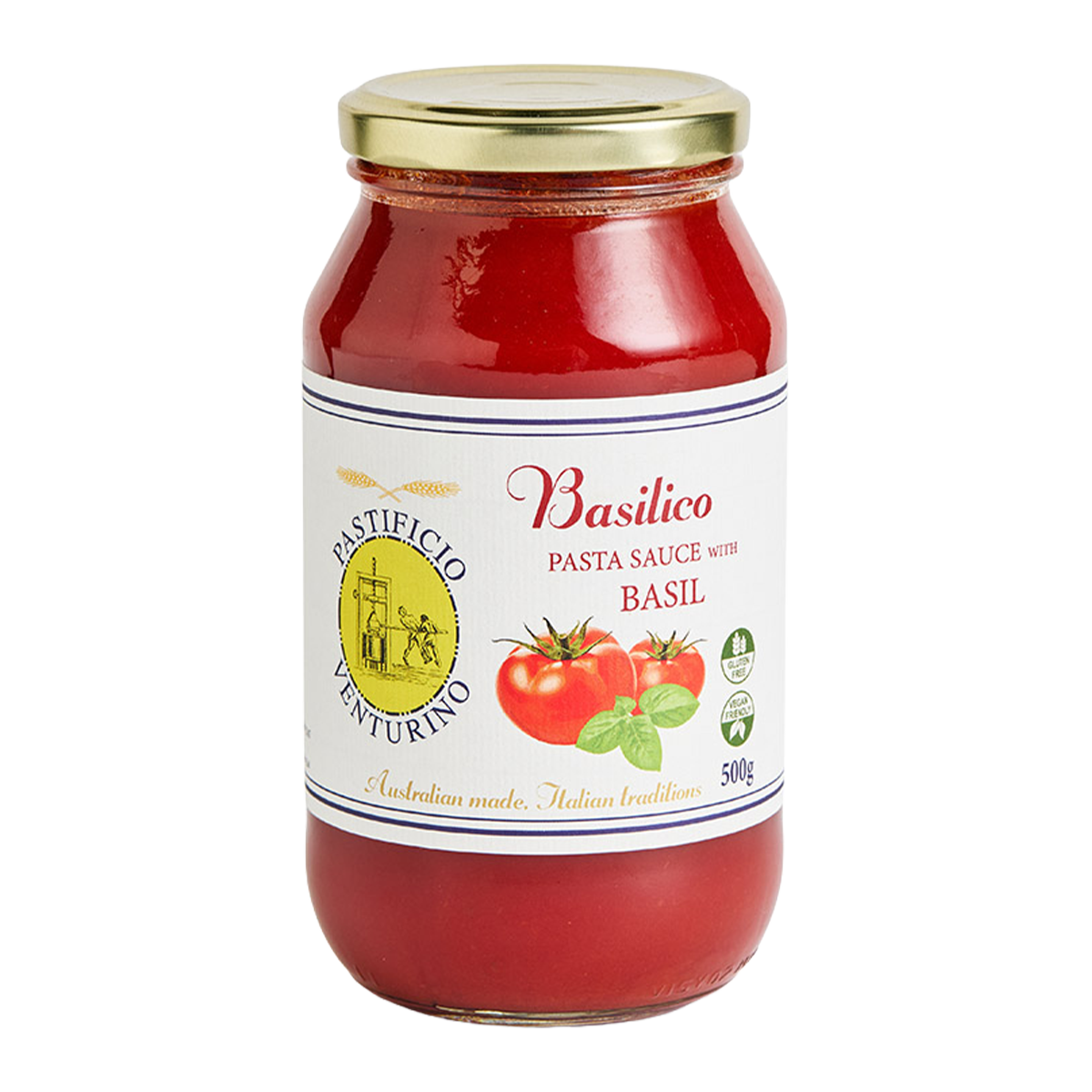 Pastificio Venturino Organic Pasta Sauce Basilico 500g