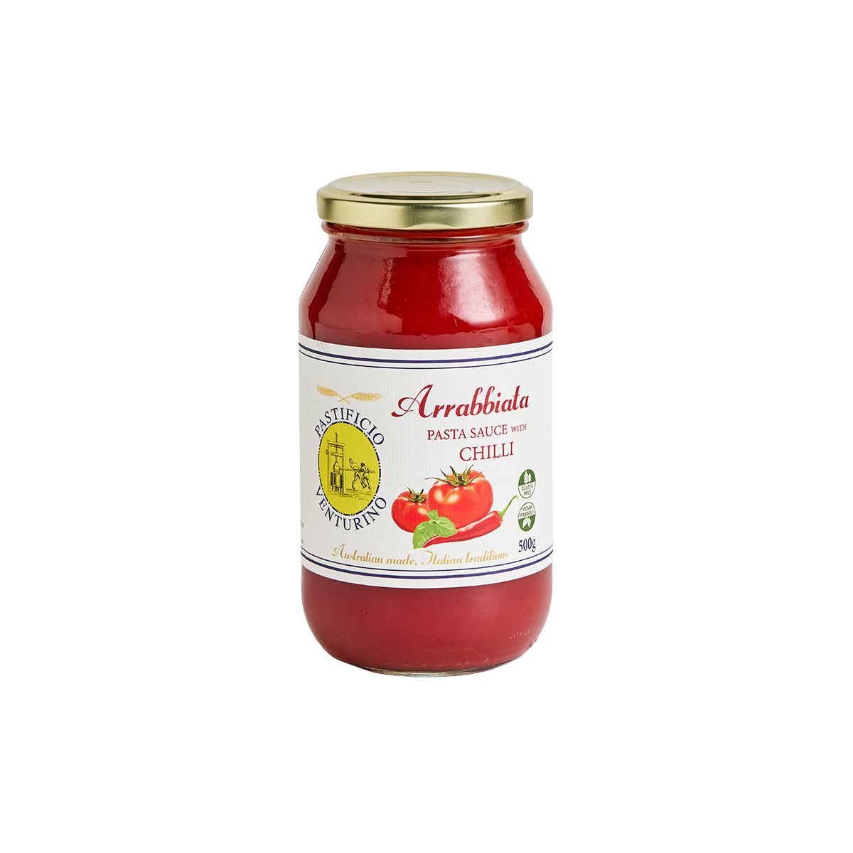 Pastificio Venturino Organic Pasta Sauce Arrabbiata 500g