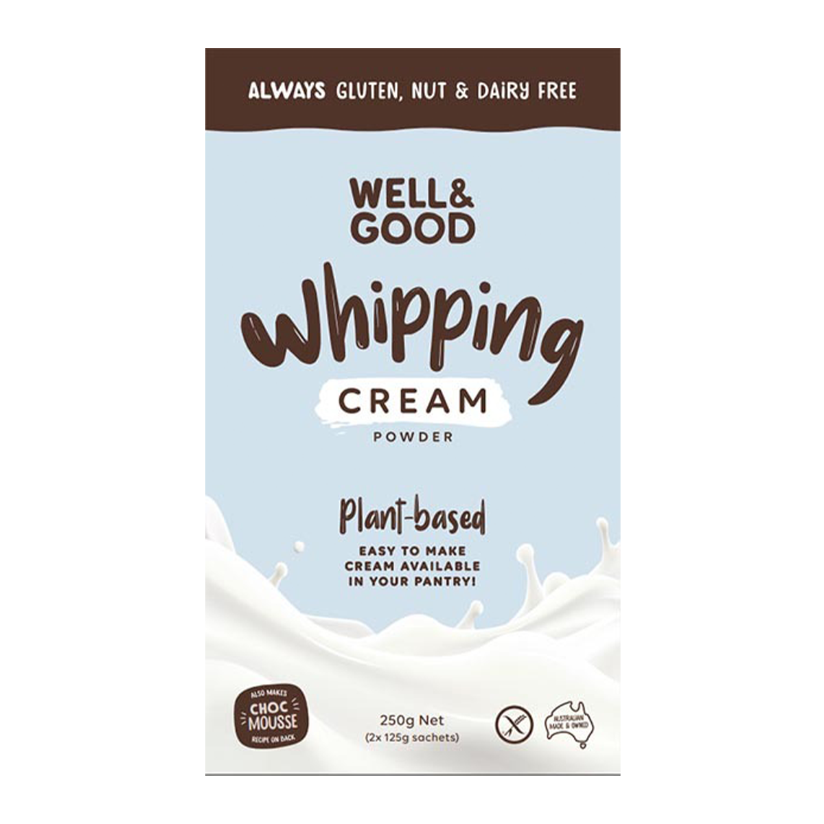 Well and Good Whipping Cream Powder 250g