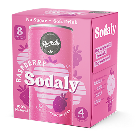 Remedy Sodaly Raspberry 4x250mL