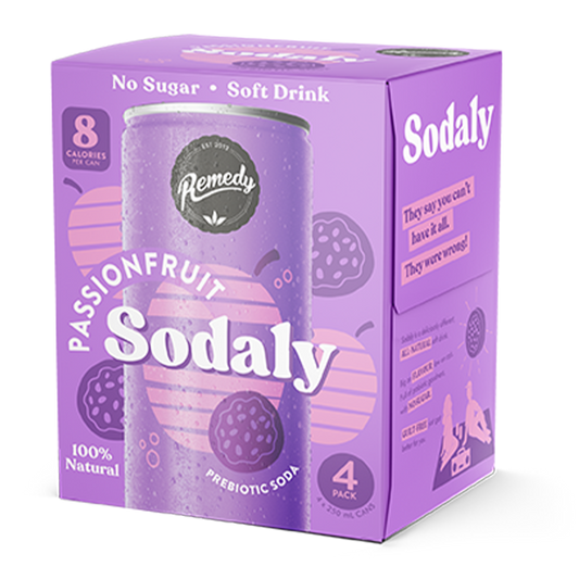 Remedy Sodaly Passionfruit 4x250mL