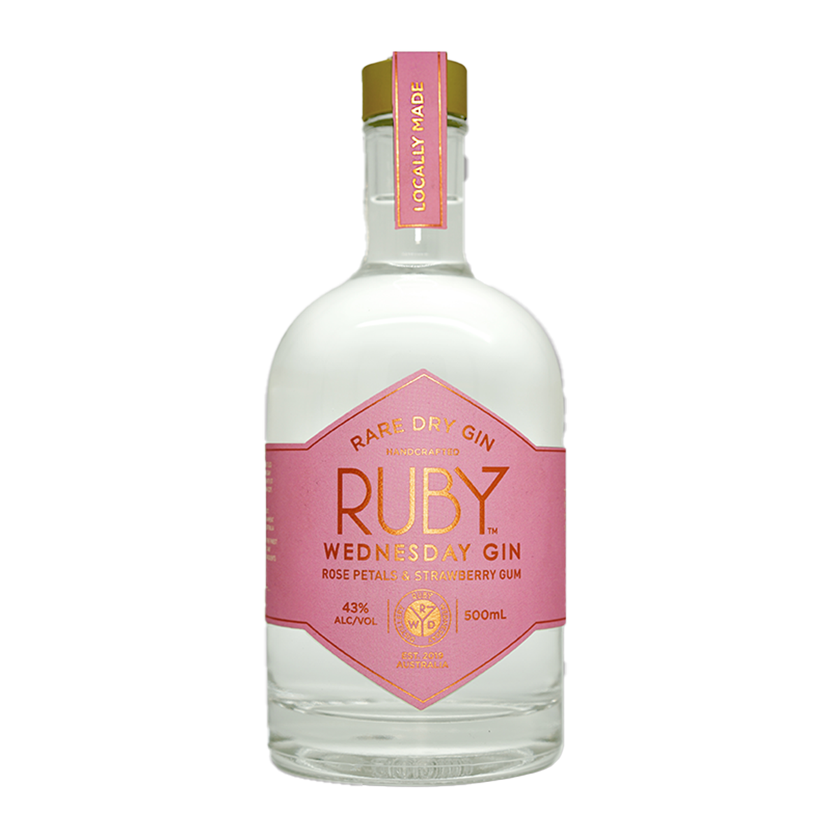 Ruby Wednesday Gin Rose Petal and Strawberry Gin 500ml