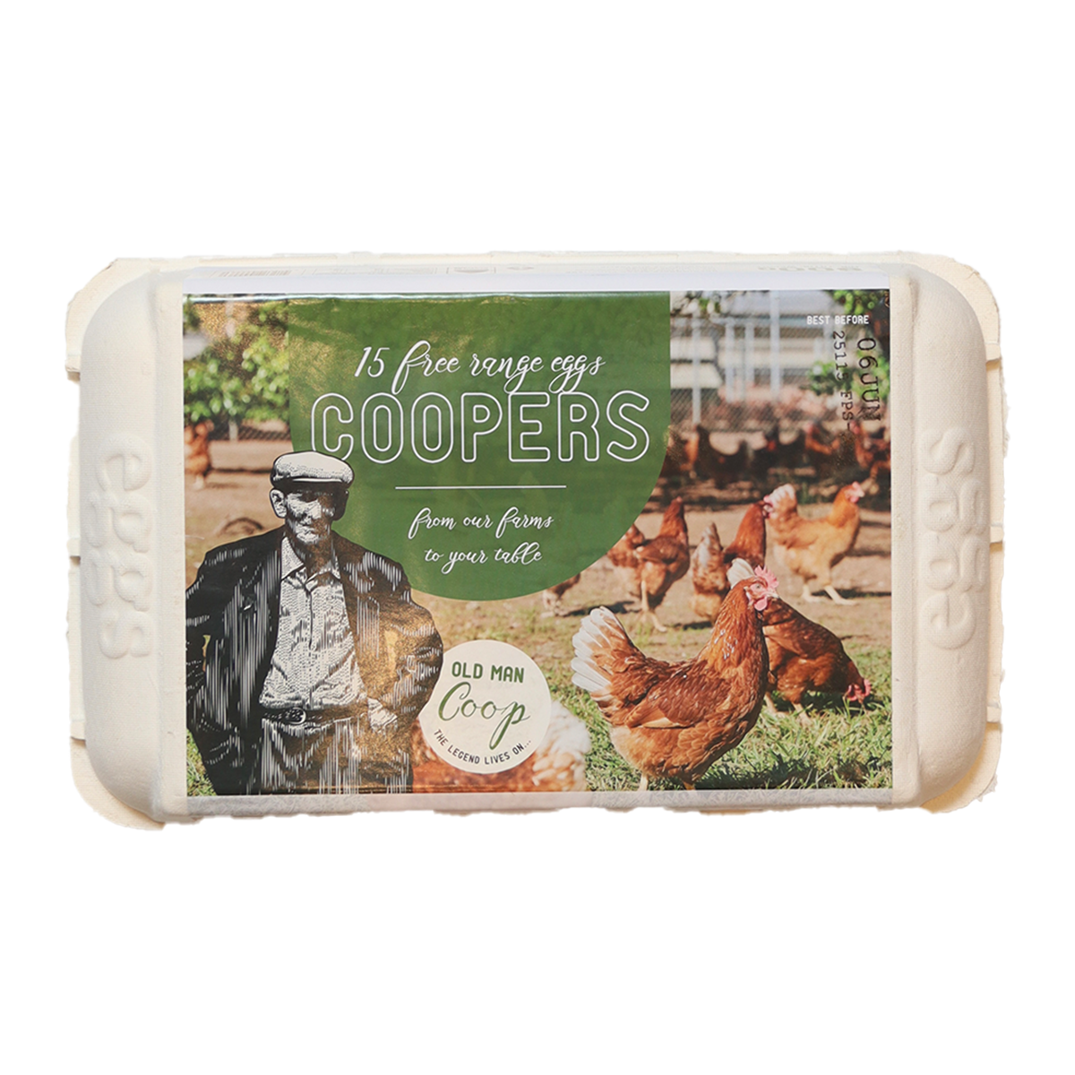 Coopers Free Range Eggs x15 800g