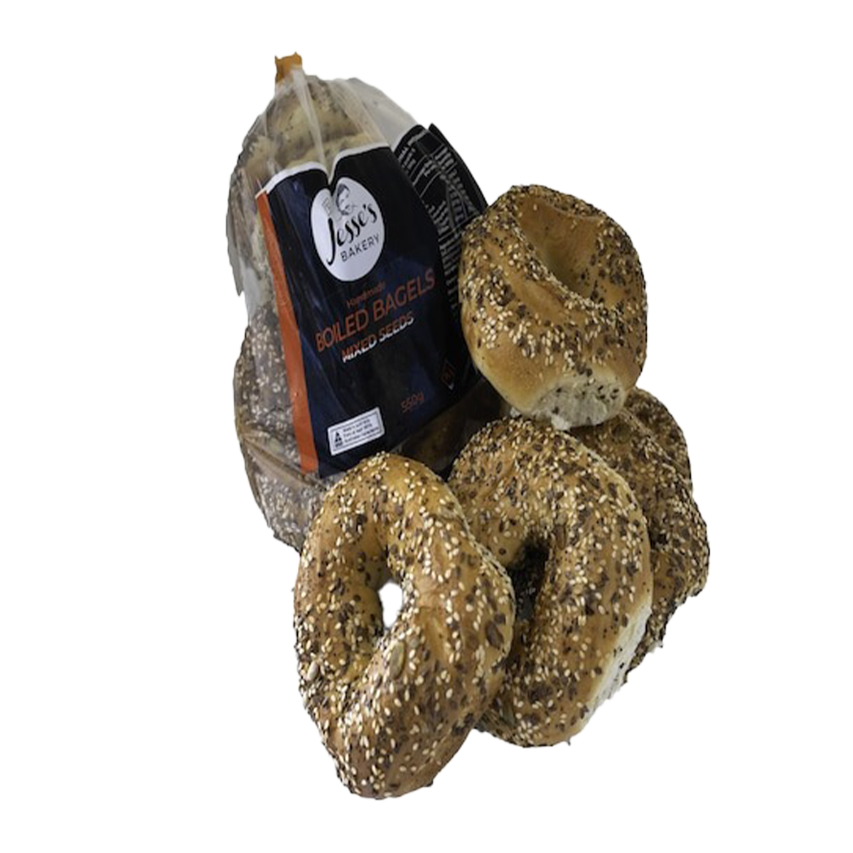 Jesse's Mixed Seeds Bagels 550g