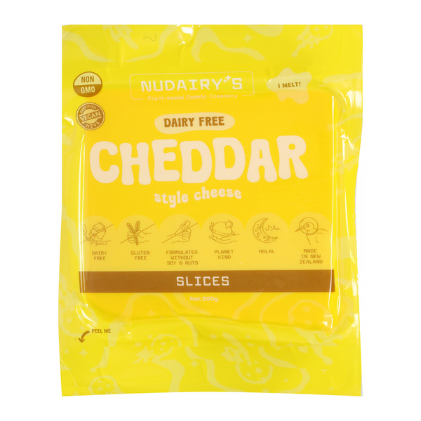 Nudairy's Cheddar Slices 200g