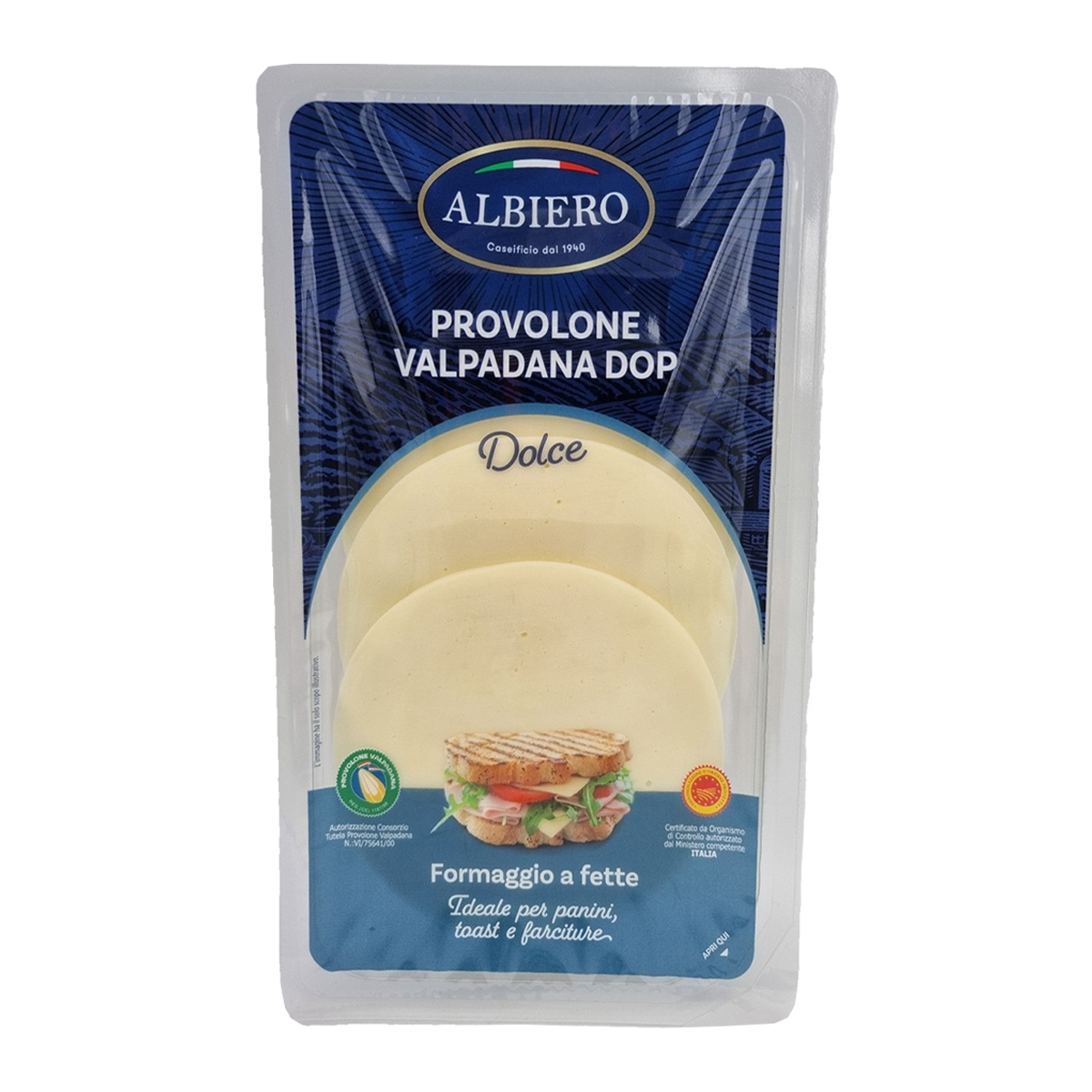 Albiero Provolone Dolce Slices Cheese 100g