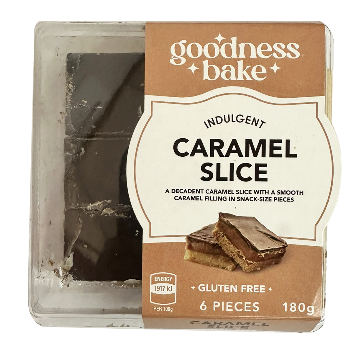 Goodness Bake Caramel Slice 180g