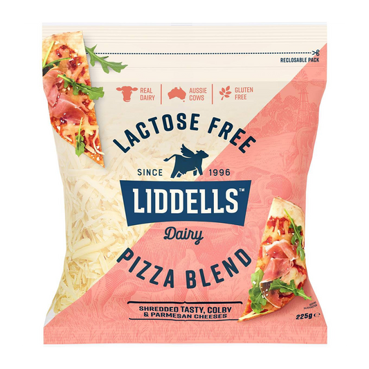 Liddells Dairy Pizza Blend Shredded Parmesan Cheese 225g