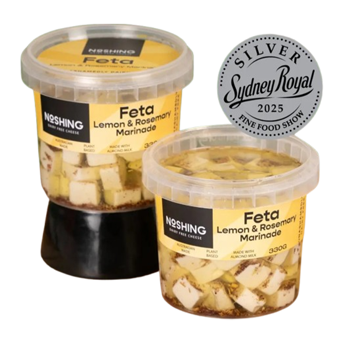 Noshing Lemon Rosemary Feta Cheese 330g