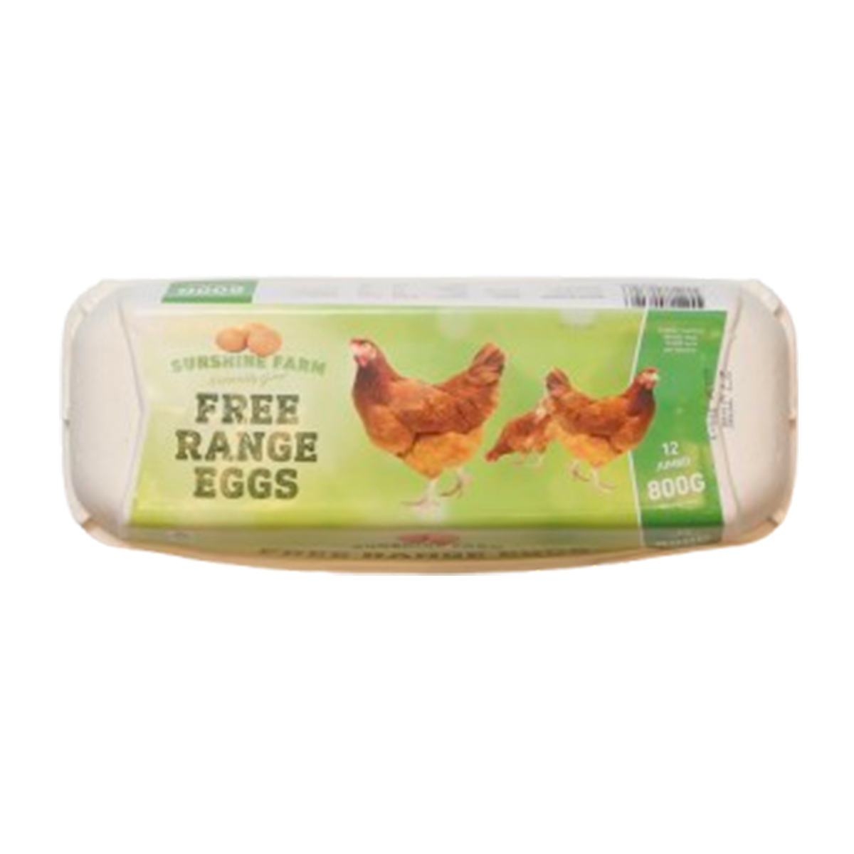 Sunshine Farm Free Range Pastured Eggs x12 Pack 800g