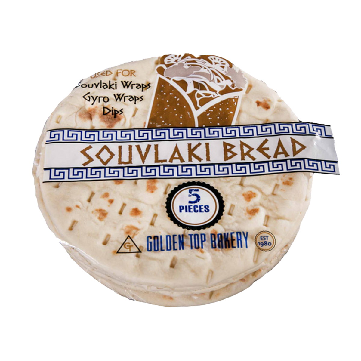 Golden Top Bakery Souvlaki Bread 5pk