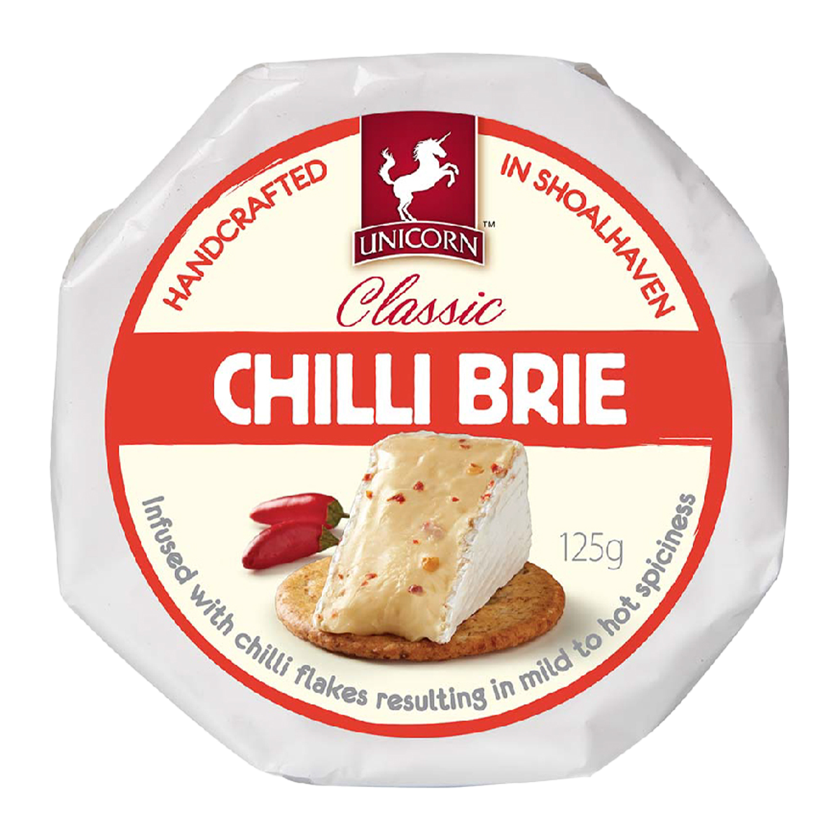 Unicorn Classic Chilli Brie Cheese 125g