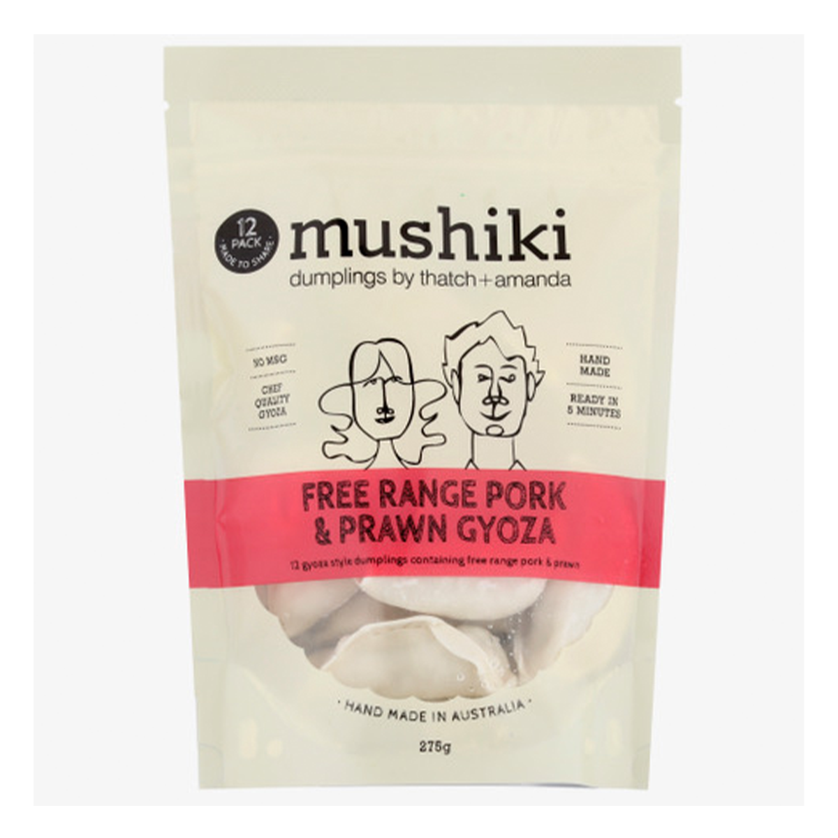 Mushiki Free Range Pork and Prawn Gyoza 275g