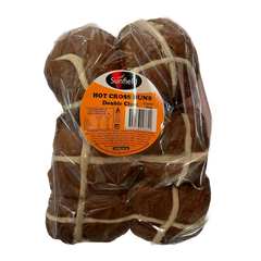 Sunfield Hot Cross Buns Double Chocolate 6 Pack 450g
