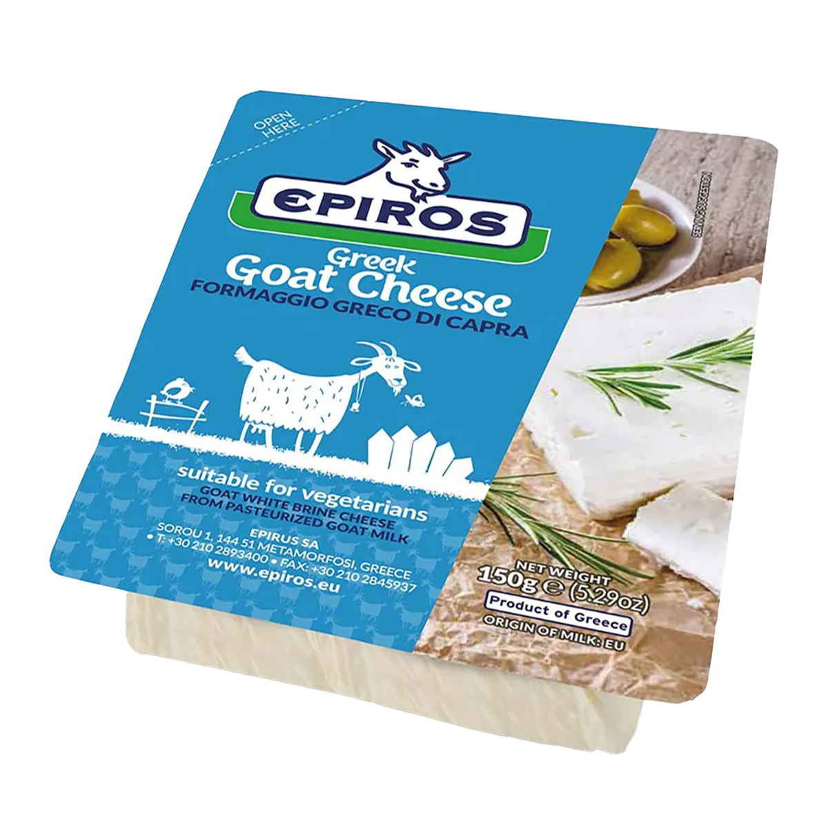 Epiros Greek Goat Feta Cheese 150g