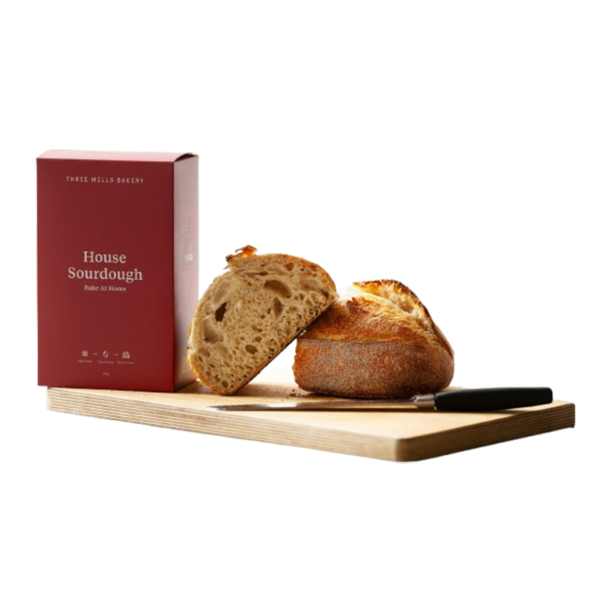 Three Mills Bakery Bake At Home House Sourdough Bread 750g